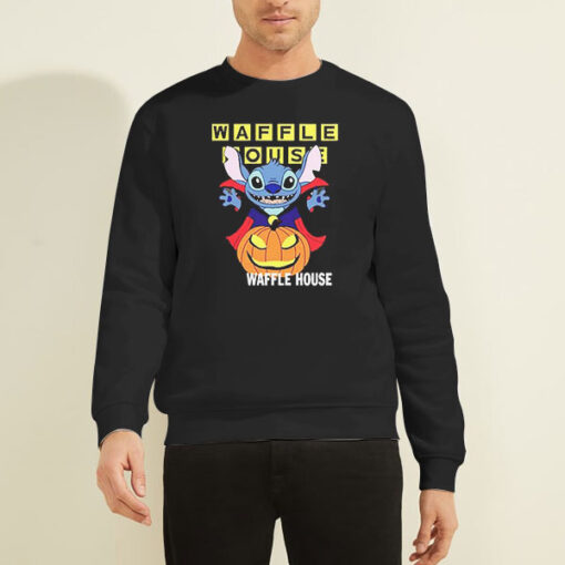 Halloween Moon Waffle House Sweatshirt