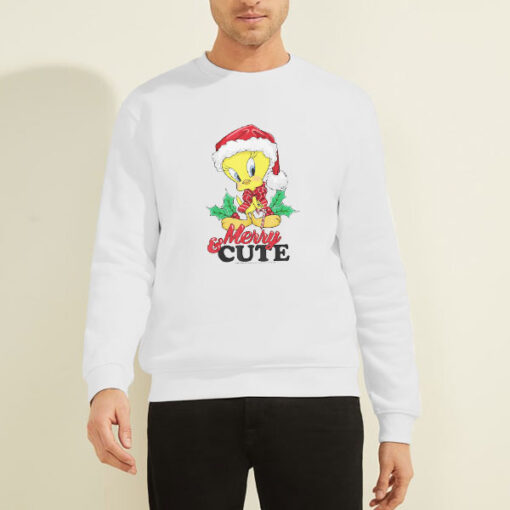Tweety Bird Christmas Merry Cute Sweatshirt