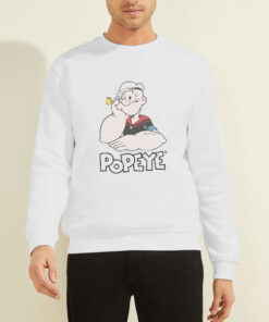 Vintage Popeye the Sailor Man Olive Oil Sweatshirt