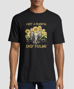 Elephant With Sunflower I Got a Peaceful Shirt