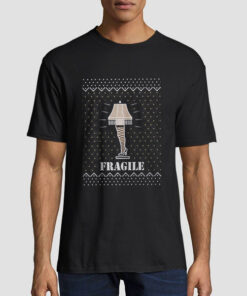 Funny Xmas Fragile Leg Lamp T Shirt