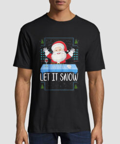 Let It Snow Santa Cocaine T Shirt