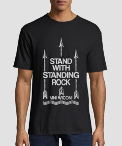 Mni Wiconi I Stand with Standing Rock T Shirt
