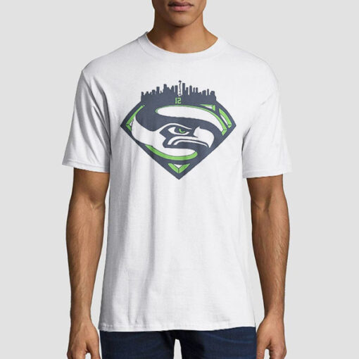 The Seattle Seahawks Superman T Shirt