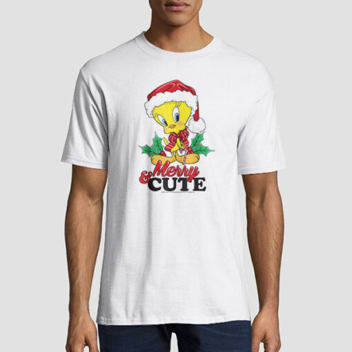 Tweety Bird Christmas Merry Cute Shirt