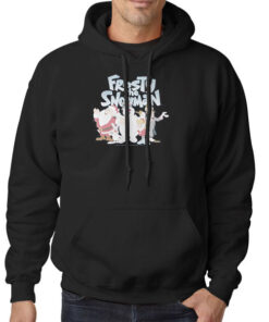 Hoodie Black Cartoon Frosty the Snowman