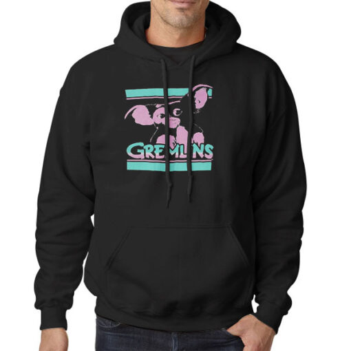 Hoodie Black Vintage 90s Gremlins Gizmo