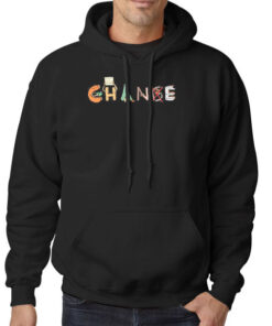 Hoodie Black Vintage Motivation Change