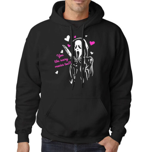 Hoodie Black You Like Scary Ghost Face Funny