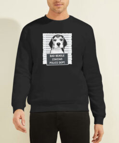 Funny Mugshot Bad Beagle Sweatshirt