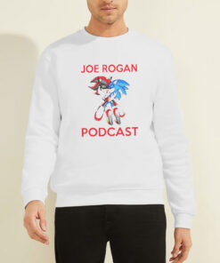 Sweatshirt White Funny Joe Rogan Podcast Sonic