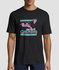 T shirt Black Vintage 90s Gremlins Gizmo