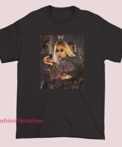 Unisex T-shirt featuring a graphic design inspired by Ally Lotti, resembling a poster or merchandise artwork with bold colors and typography.