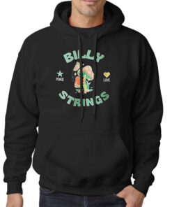 Hoodie Black Funny Billy Strings Mushroom