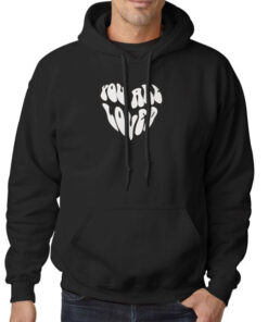 Hoodie Black Inspired You Are Loved