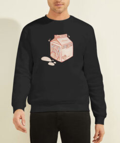 Cute Strawberry Milk Carton Sweatshirt