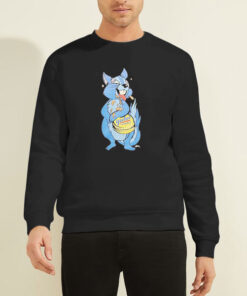 Sweatshirt Black Vintage 90s Mascot Graphic Yoohoo