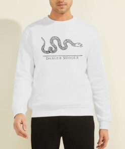 Sweatshirt White Snake Danger Noodle Meme