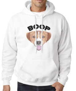 Hoodie White Cute Boop Beagle