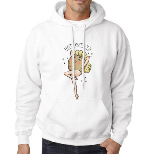 Hoodie White Inspired Parody Hot Potato