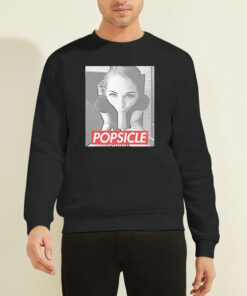 Sweatshirt Black Riley Reid Popsicle Pornstar
