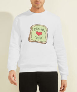 Cute Graphic Toast Avocado Sweatshirt