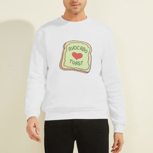 Cute Graphic Toast Avocado Sweatshirt