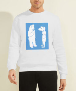 Sweatshirt White Parody Mask Mac Miller Bear