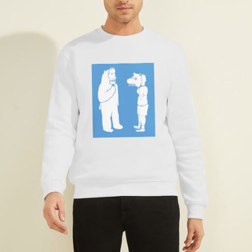 Sweatshirt White Parody Mask Mac Miller Bear
