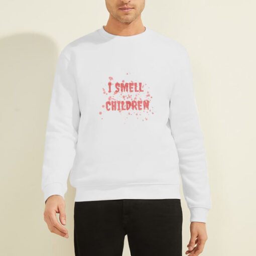 Sweatshirt White Vintage I Smell Children
