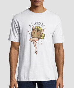 T shirt White Inspired Parody Hot Potato