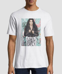 T shirt White Mugshot Graphic Singer Cher