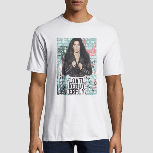 T shirt White Mugshot Graphic Singer Cher