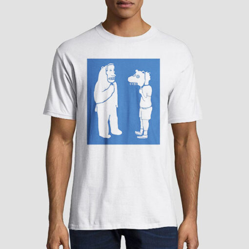 T shirt White Parody Mask Mac Miller Bear