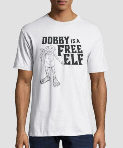 T shirt White Vintage Elf Dobby Is Free