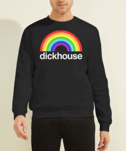 Sweatshirt Black Dickhouse Merch Rainbow