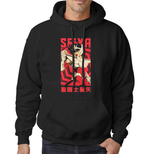Hoodie Black Kitsune Pegasus Saint Seiya