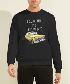 Sweatshirt Black I Survived My Trip to Nyc