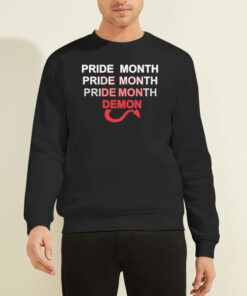 Sweatshirt Black Pride Month Demon