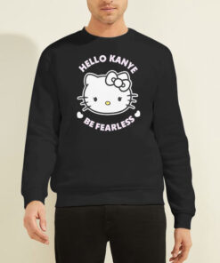 Sweatshirt Black Vintage Hello Kanye