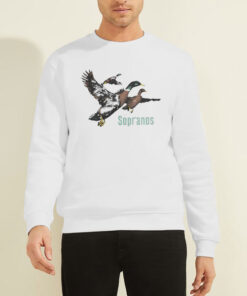 Sweatshirt White Ducks the Tony Soprano Depressed