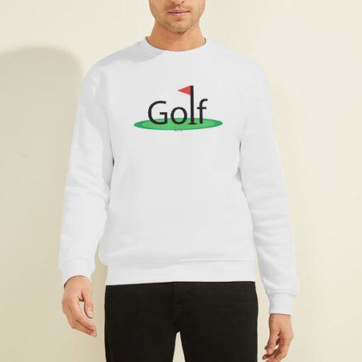 Sweatshirt White Golf Logo Unisex adult