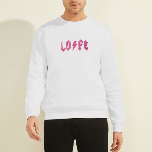 Sweatshirt White Lofe Youtube Merch