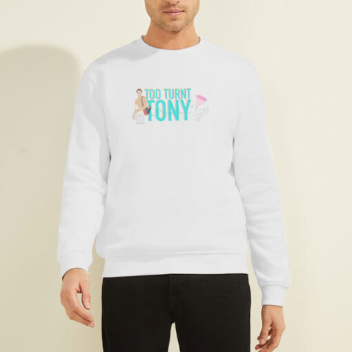 Sweatshirt White Too Turnt Tony Duck