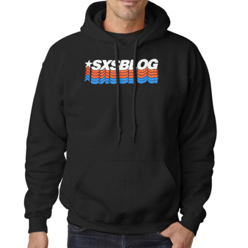 Hoodie Black Classic Logo Sxsblog Merch