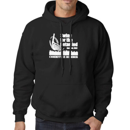 Hoodie Black Swing for the Retarded Quotes