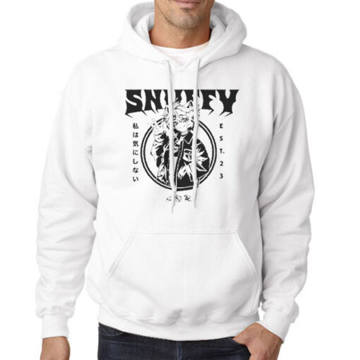 Hoodie White Snuffy Merch Japanese Anime