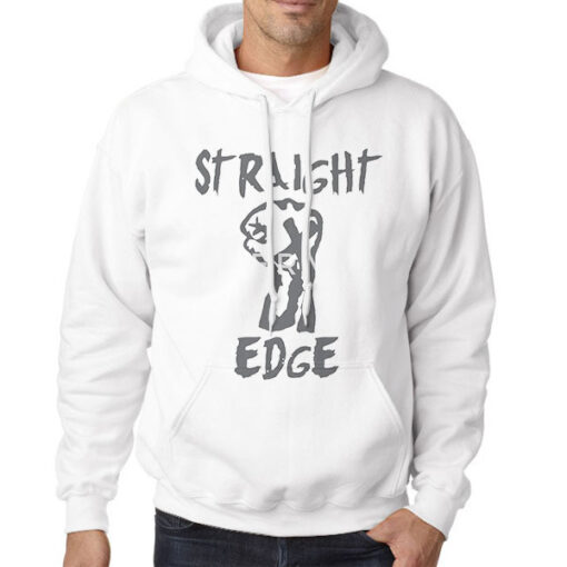 Hoodie White Steezy Kane Straight Edge