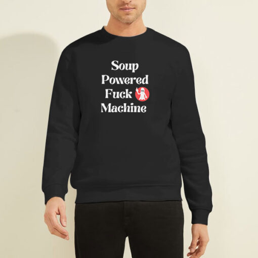 Sweatshirt Black Soup Powered Fuck Machine Ghost Shirt