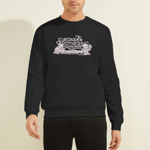 Sweatshirt Black Two Wongs Make It White Wong Brothers Laundry